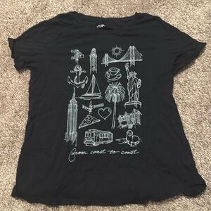 Old Navy Black Graphic Tee